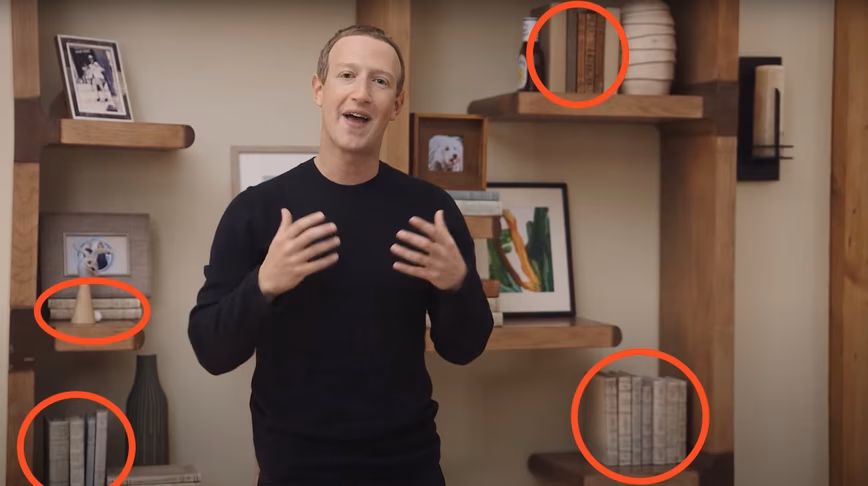 mark zuckerberg wall facebook connect books