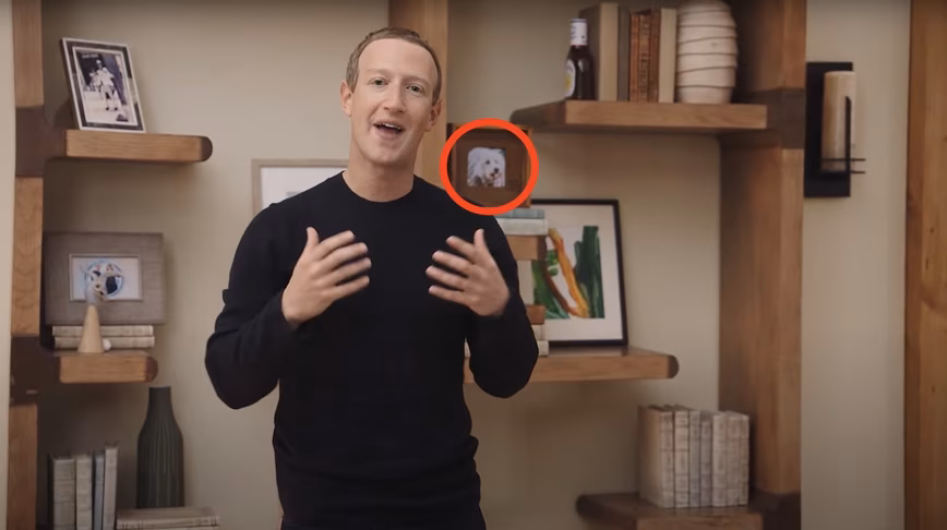 mark zuckerberg wall facebook connect dog