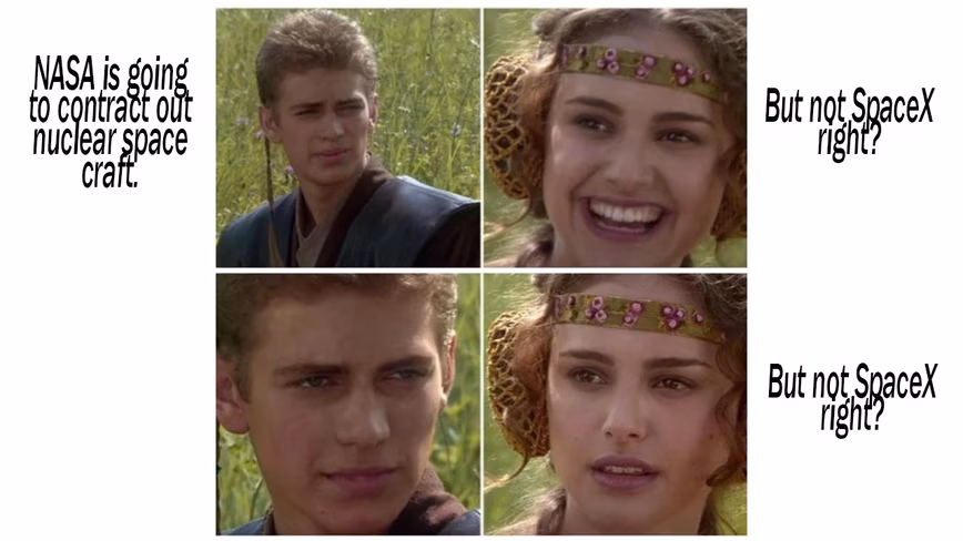 A Padme meme about NASA and SpaceX