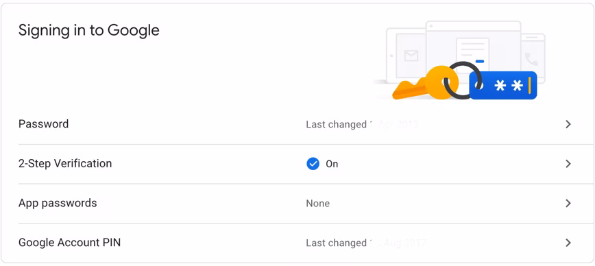 signing in Google