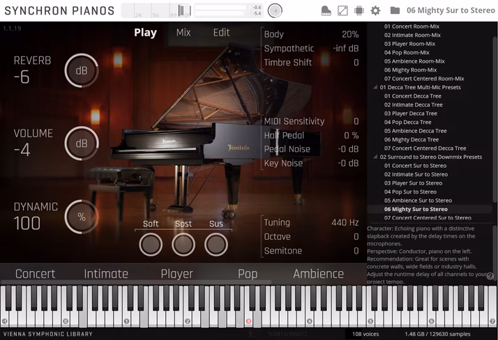 VSL Synchron Pianos Bosendorfer Imperial