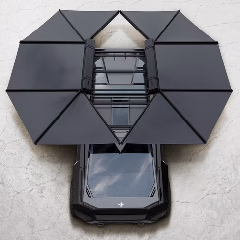 The solar charging etruck 
