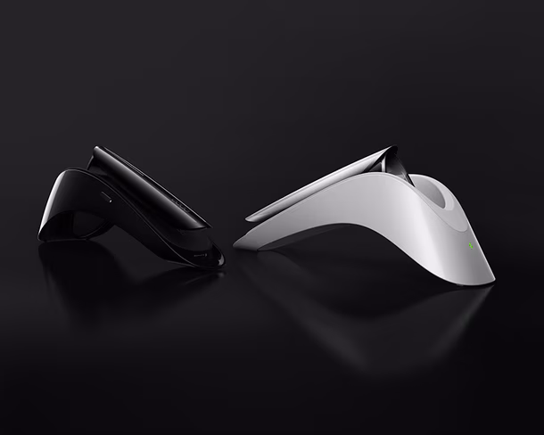 This looks like the charging dock for the Glass, but we don't have any info about battery life