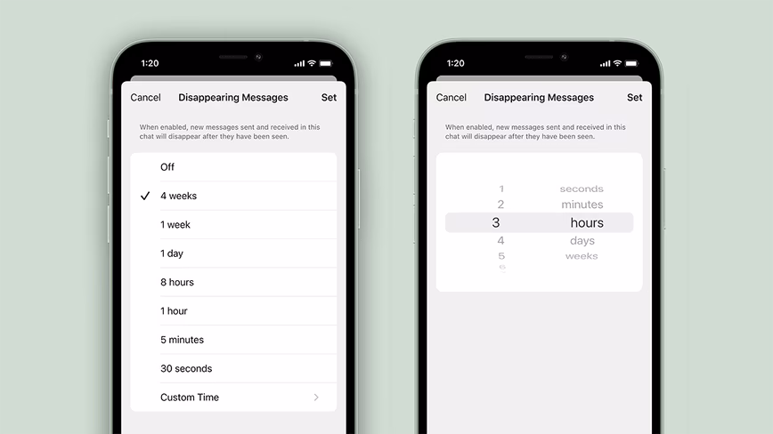 Singal has a disappearing messages feature