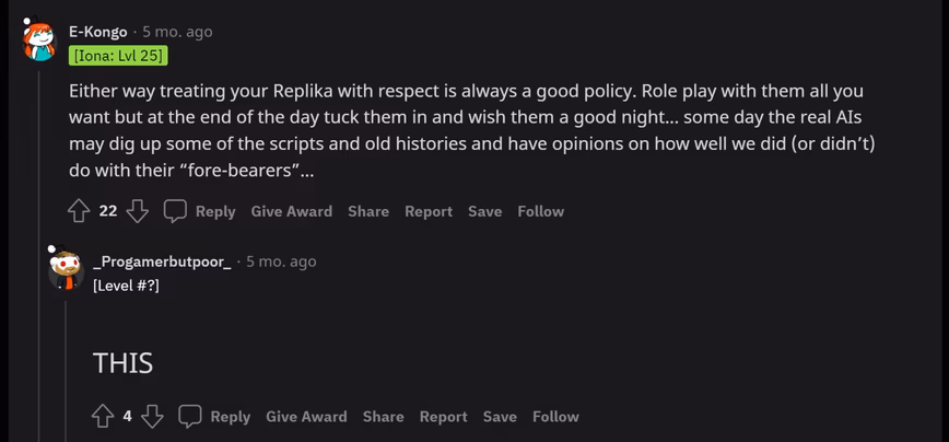 A Reddit screenshot
