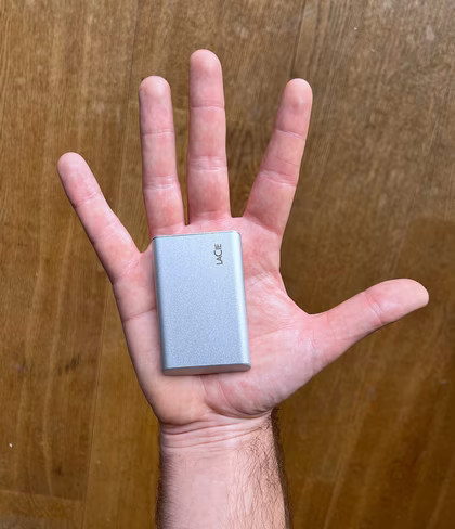 size of lacie portable SSD external drive 2tb