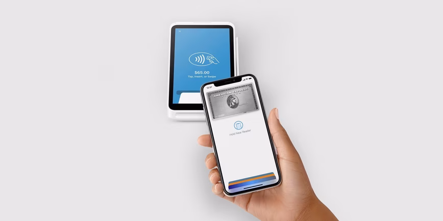 A terminal accepting Apple Pay payment