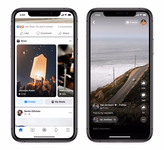 Here's what Facebook Reels look like in the main app