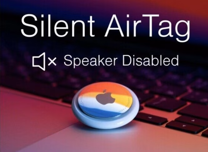 Speaker disabled AirTag from eBay listing