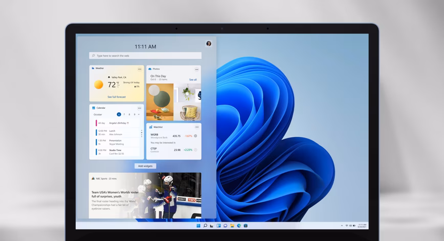 Windows 11 widgets