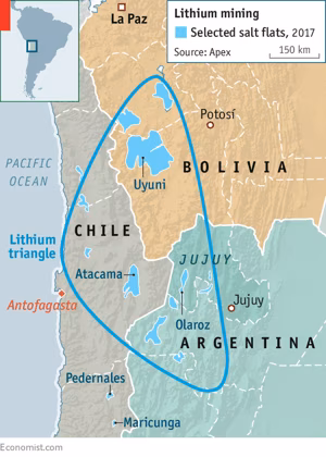 Lithium Triangle South America
