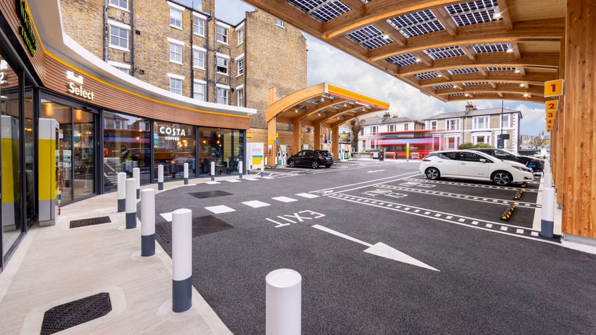 Shell EV hub London 