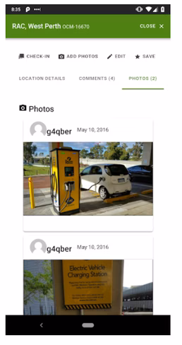 ev charging station app