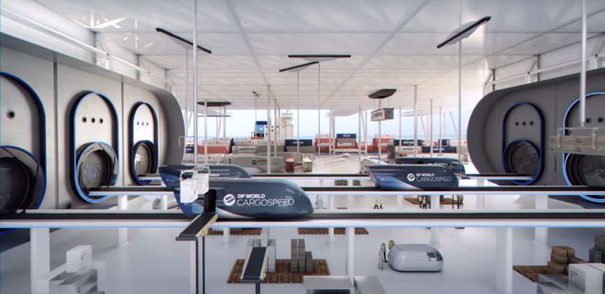 a cargo delivery hyperloop