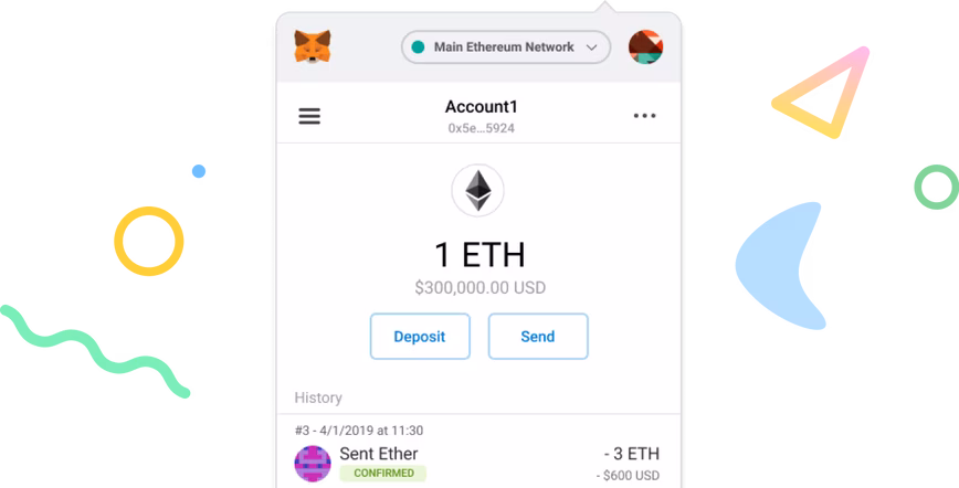 A wallet will show you the tokens you own and let you send them to others.