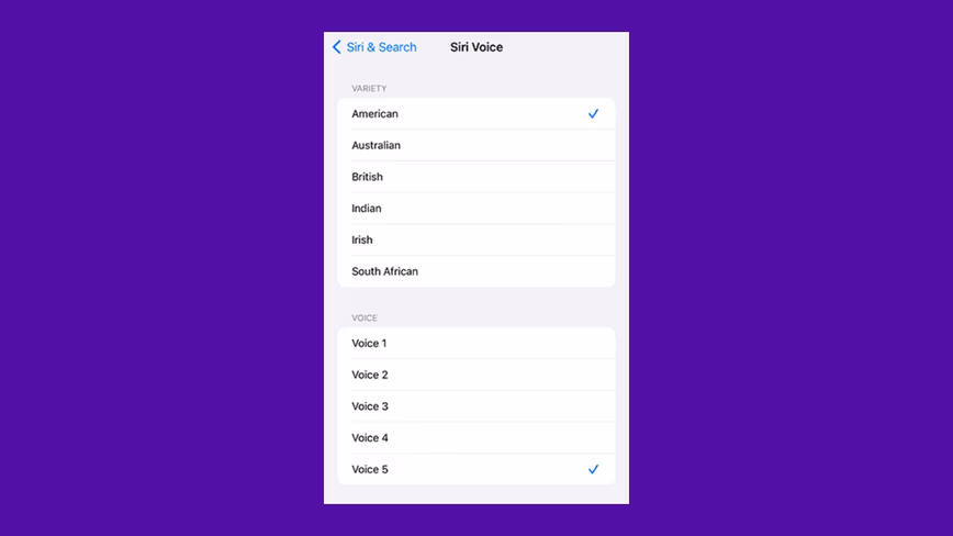 new feature ios 15 4 siri voice setting