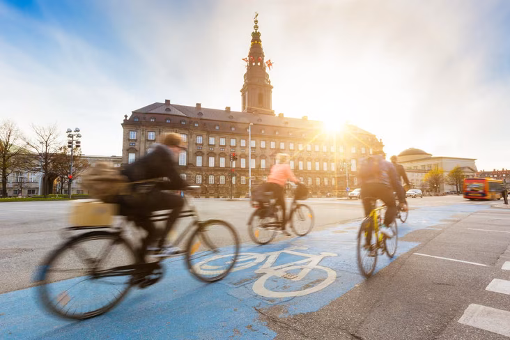 cycling in Amsterdam
