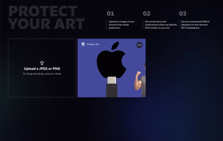 The platform lets you upload 10 pieces of art for free.