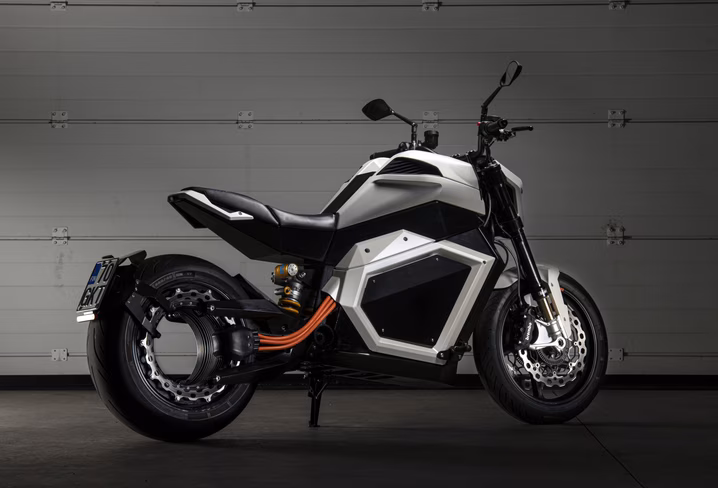 verge hubless electric motorcycle
