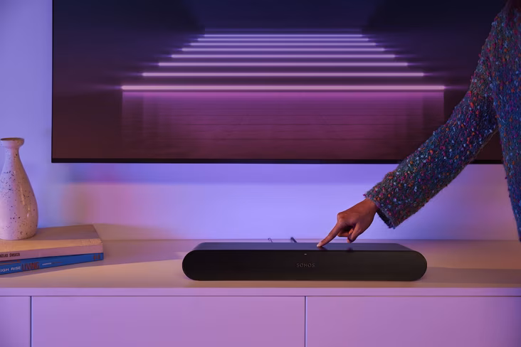 sonos ray soundbar in use