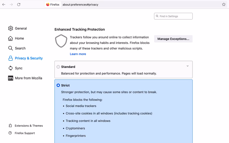 Firefox version 102