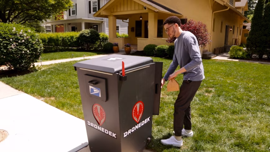 Dronedek delivery platform