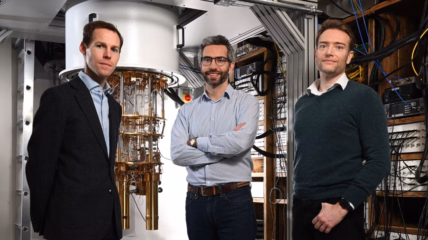 Quantum Motion CEO & co-founders dilution fridge 