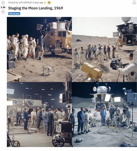 Fake moon landing
