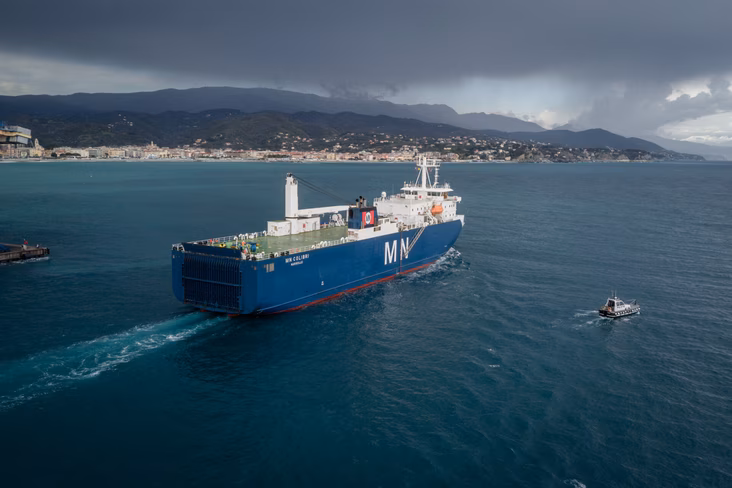 Eulcid set sail from the port of Savona, Italy