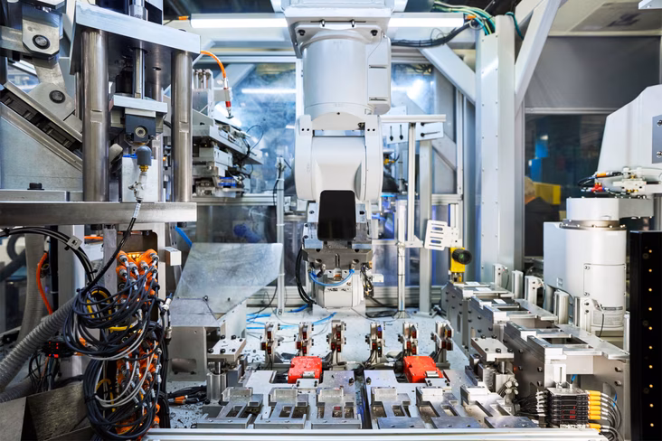 an image of Apple's recycling robot, Daisy