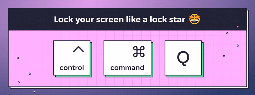 Control, command and Q keys on the keyboard