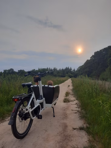 With the bakfiets, you can go where no car can go, carrying what no normal bicycle can carry