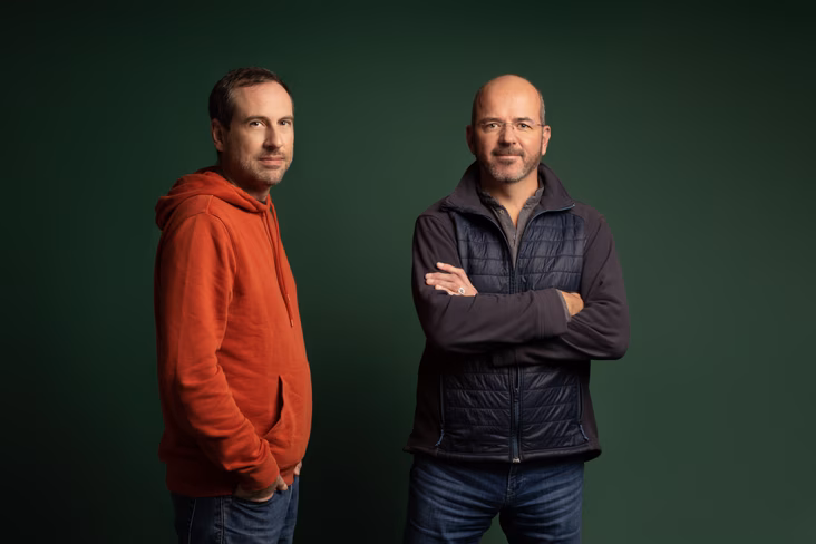 Alexis Noetinger (right) next to Murena founder Gaël Duval