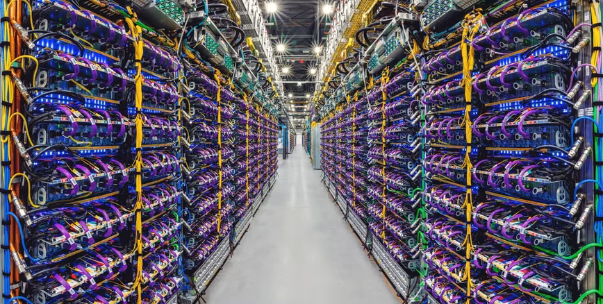 The Google TPU v5p supercomputer processors