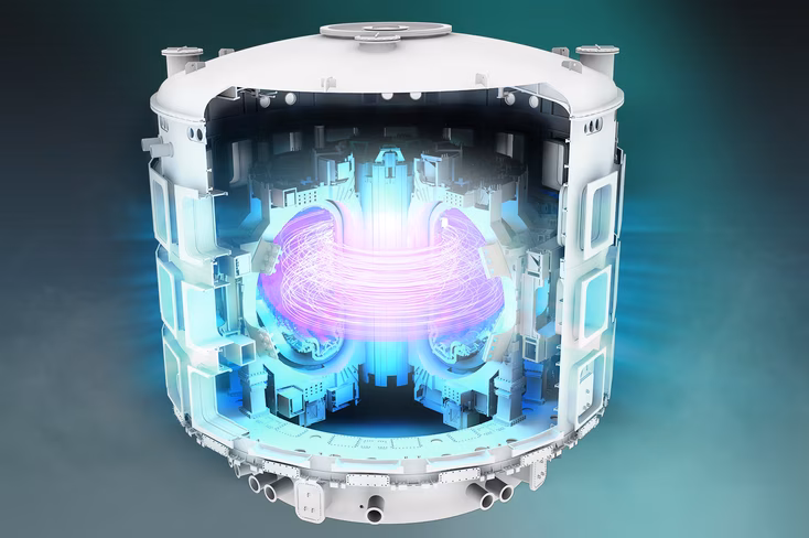 the ITER fusion plant computer-generated image