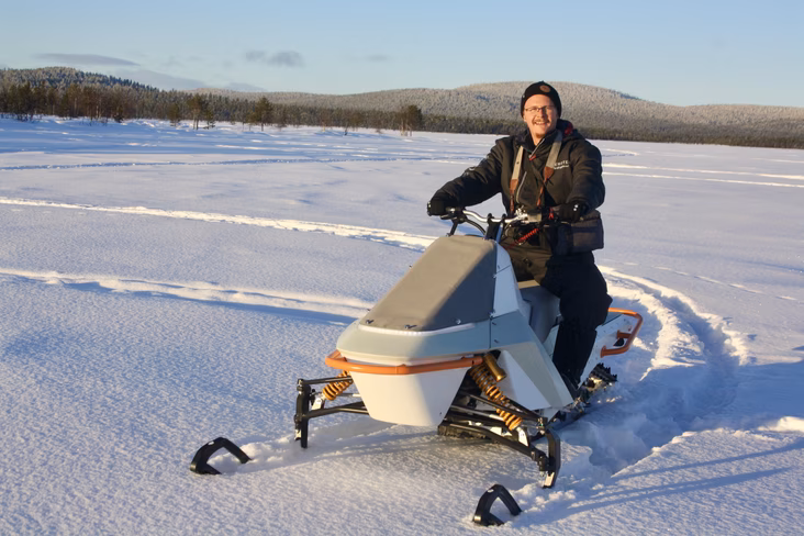 vidde electric snowmobile test 