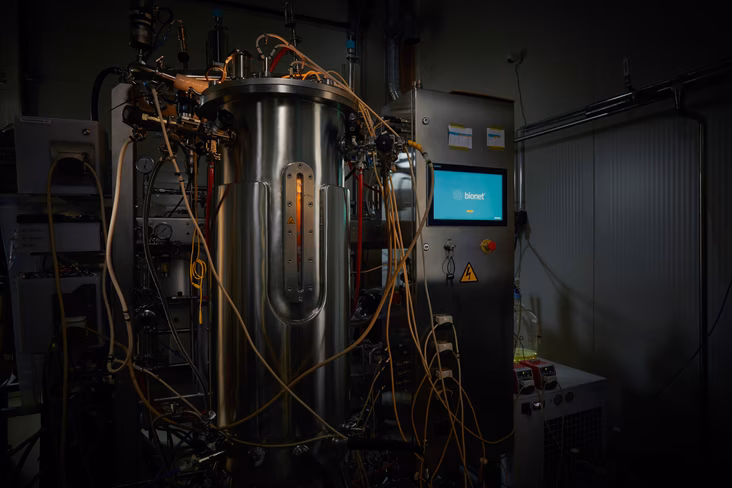 A mycoprotein tank