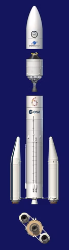 Artist's impression of the Ariane 6 components. 