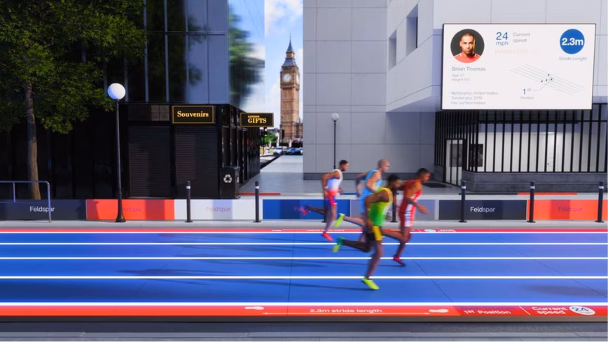 Artist's impression of the Feldstar running track