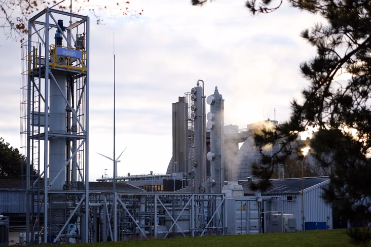 An image of Again's CO2 bioreactor in Denamark