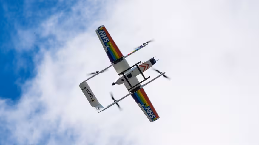 NHS flies blood packs by drone beyond the line of sight in UK first