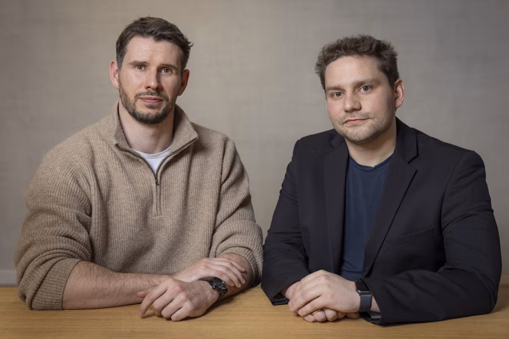 Pinepeak COO and co-founder Dr Daniel Fredrich (left) and CEO and co-founder Dr Savvas Gkantonas