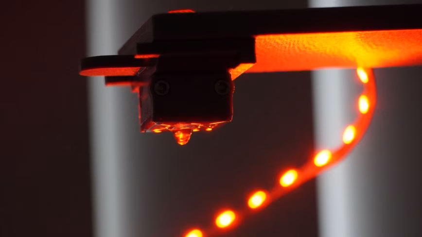 Freshly printed microfluidics in bioink droplet