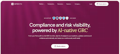 Sprinto-homepage