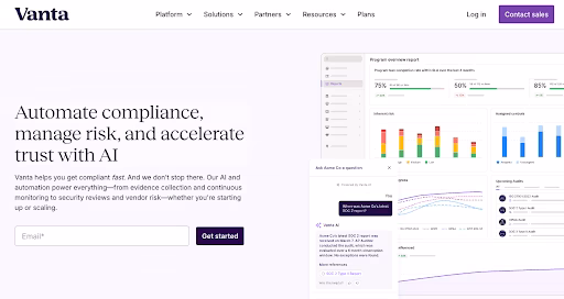 Vanta-homepage