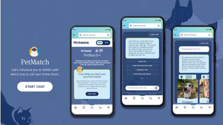 Amazon’s AI tool matches shelter dogs and cats with adopters in the Protect Playtime campaign