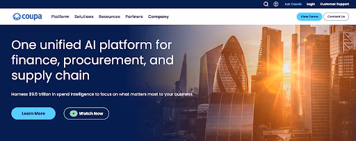 Coupa-Homepage