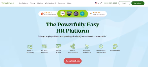 BambooHR homepage