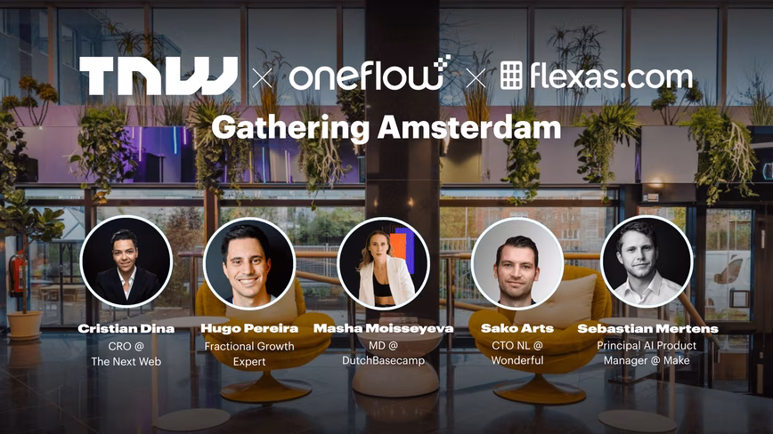 Meet the speakers: Who is taking the stage at the TNW, Oneflow & Flexas gathering in Amsterdam?