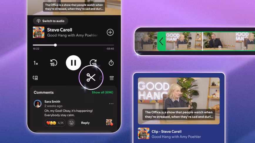 Spotify lancia le clip podcast: analisi delle sfide infrastrutturali e di gestione dati